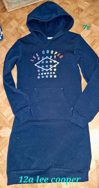 Robe capuche epais 12ans lee cooper neuf