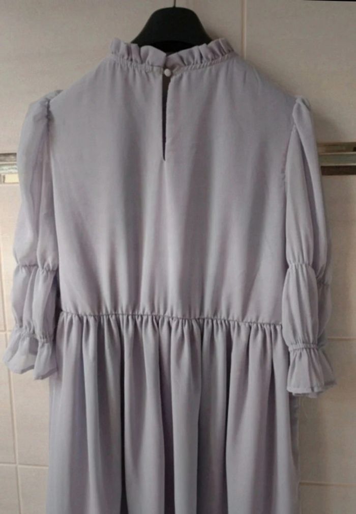 Superbe robe babydoll, couleur lila pastel, t.36 - photo numéro 2