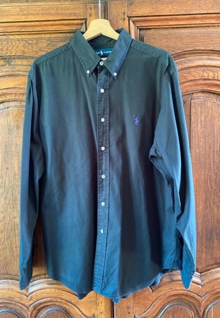 Chemise noire Ralph Lauren XL