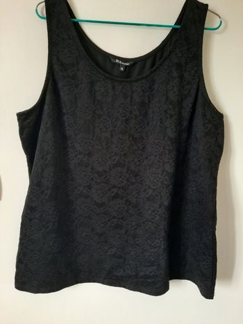 Débardeur noir dentelle Ms Mode – Taille XL 🖤