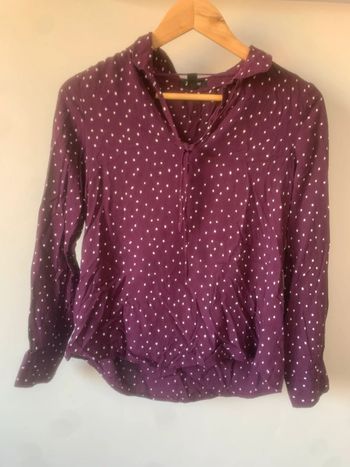 • Blouse à pois ~ Violet taille 36 •