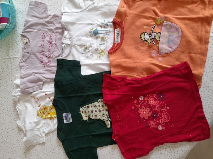 6 t-shirts manches courtes