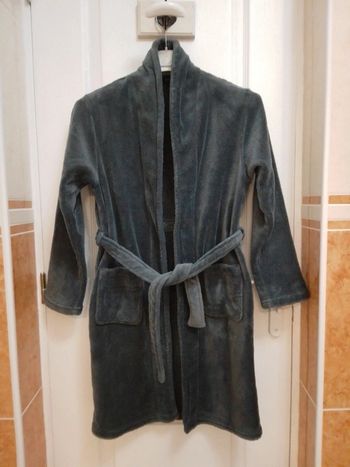 Robe de chambre/peignoir gris foncé T.10/12 ans - Kiabi