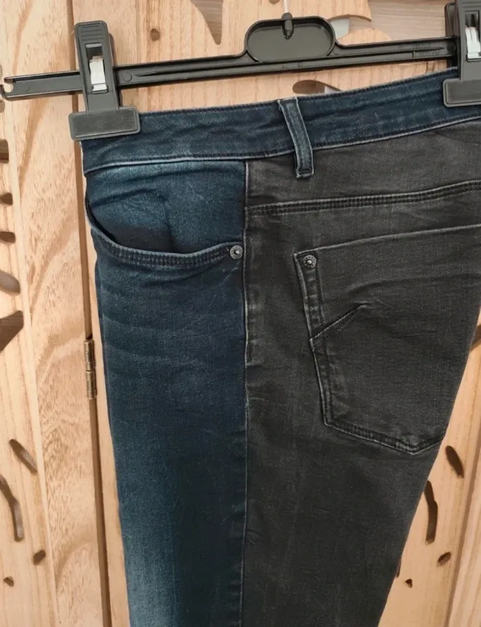 Jean skinny bicolore T 36 Ikks - photo numéro 5