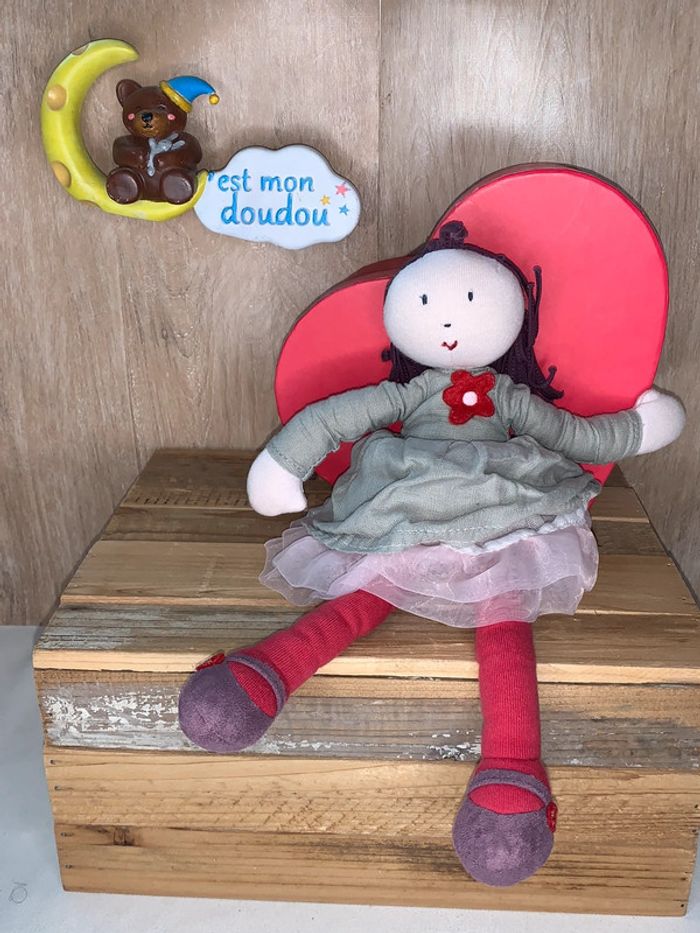 JAC35 doudou poupée 👧🏻 JACADI