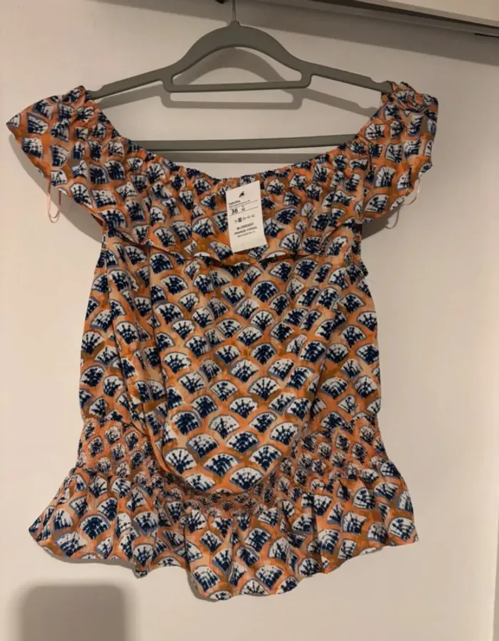 🌸 Haut à motifs Cache Cache – Taille 36 🌸 - photo numéro 2