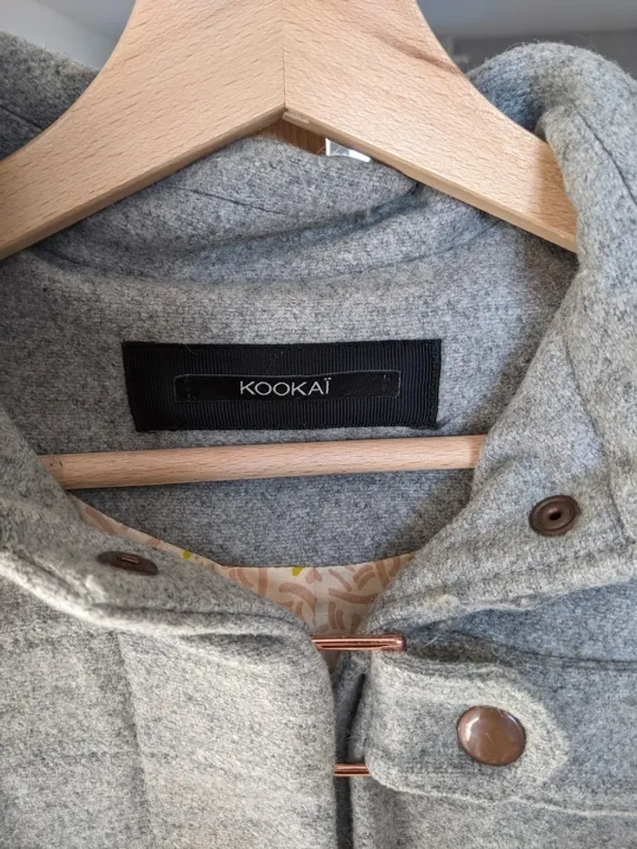 Manteau gris à capuche - photo numéro 3