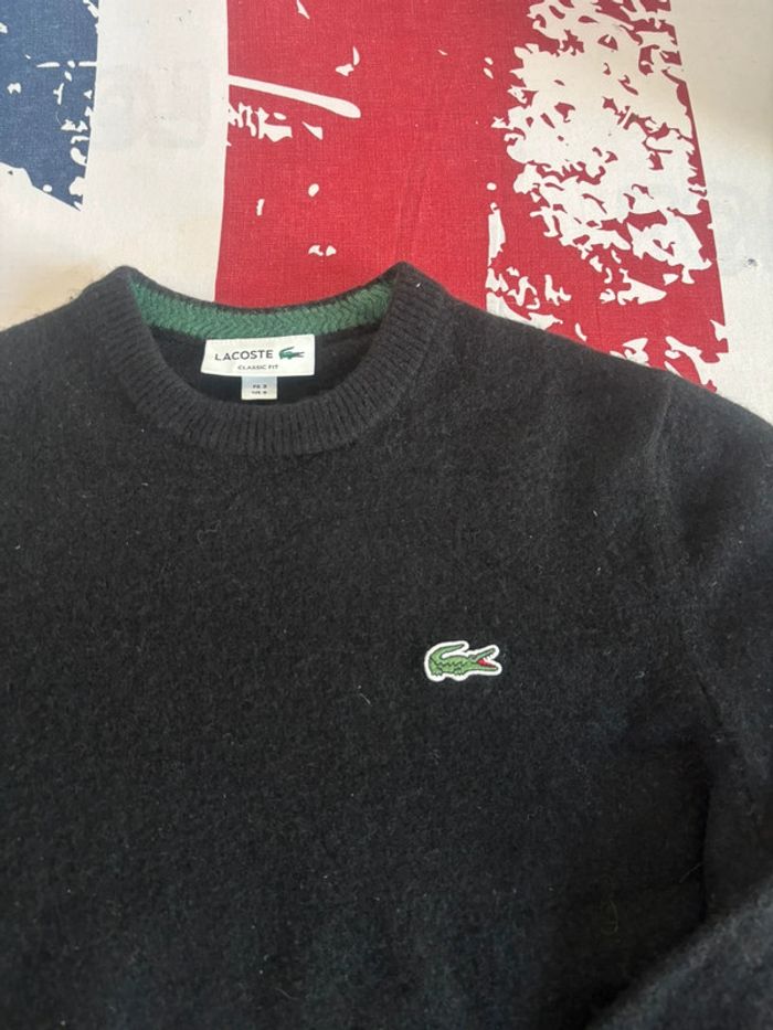 Sweat Lacoste taille xs/xs noir en coton - photo numéro 2
