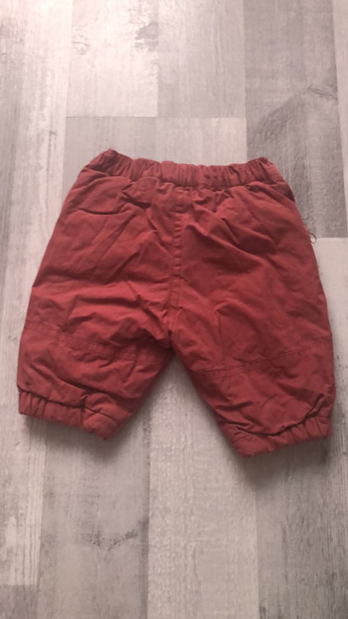 Okaidi - Pantalon doublé rouge 3 mois - photo numéro 3