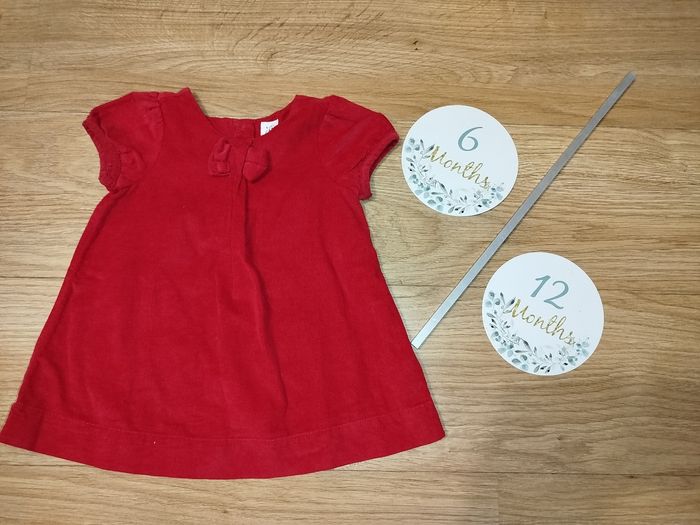 Robe rouge Gap 6/12 mois