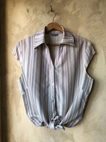 Chemisette rayée vintage XL