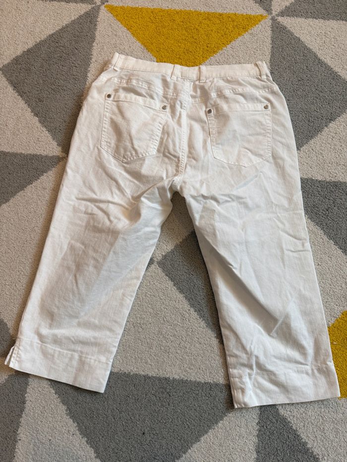 Pantacourt Eugen Klein couleur blanc Taille 38 - photo numéro 3