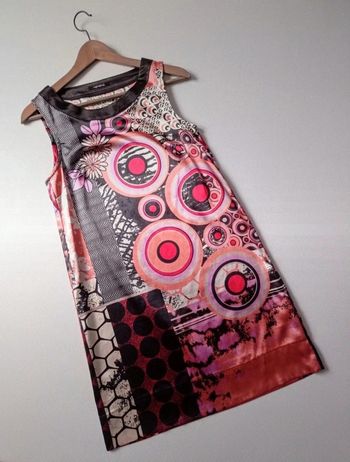 Robe été multicolore vintage style seventies 36