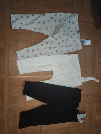 Lot de 3 leggings taille 9 mois