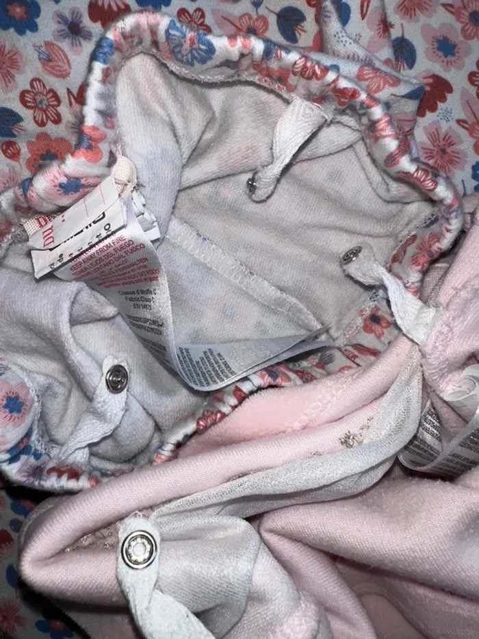 Ensemble pyjama 2 pièces fleuris et motif lapin rose Du Pareil Au Même - photo numéro 4