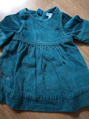 Adorable petite robe zippée 6 mois