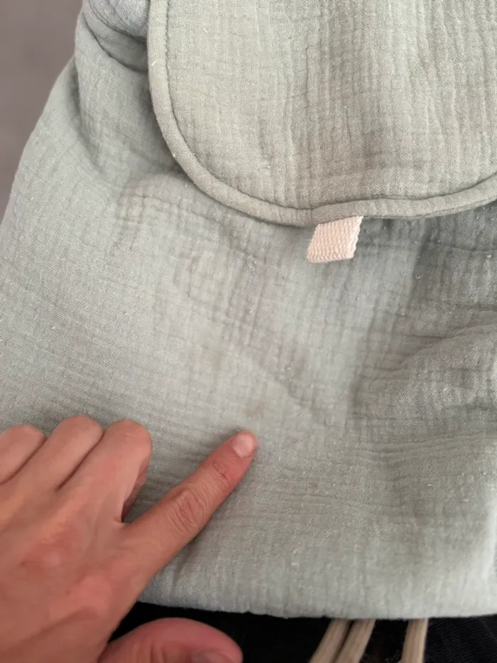 Sac à dos enfant couleur vert d’eau - photo numéro 6