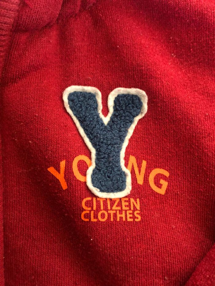 Gilet à capuche rouge 24 mois - photo numéro 2