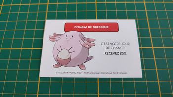Combat de dresseur jour de chance pièce jeu de société Monopoly Pokémon édition de Kanto #C43