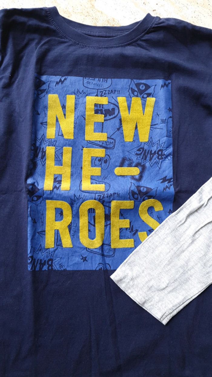 T-shirt manche longues garçon 14 ans - photo numéro 2