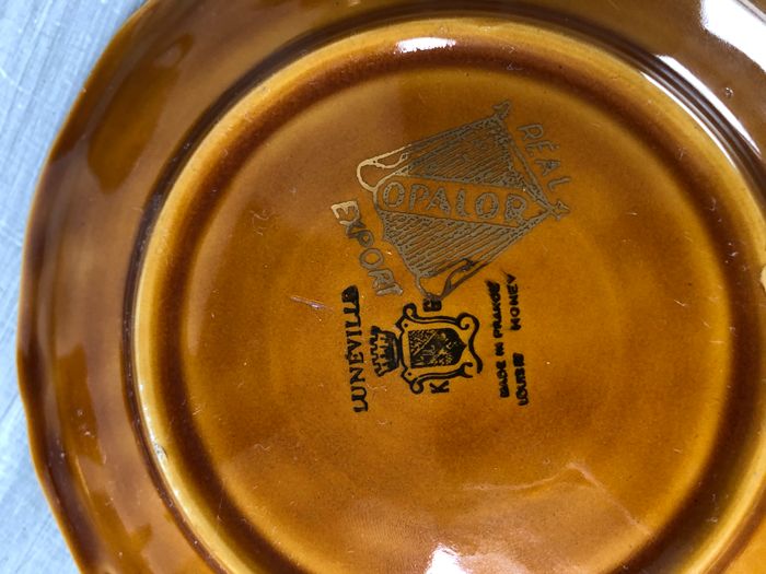 Vintage lot de 4 tasses et soucoupes avec défauts Lunéville Louis XV Honey - photo numéro 9