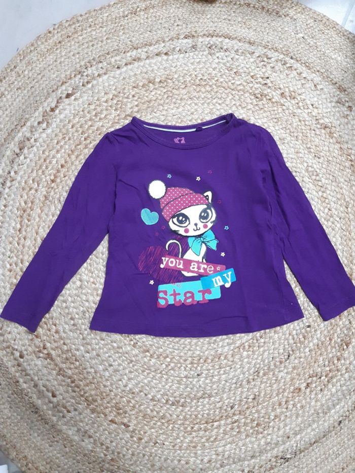 Tee shirt manches longues Lupilu 3/4 ans