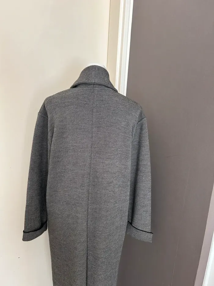 fabrice karel manteau, gilet, long, caban gris oversize - photo numéro 11
