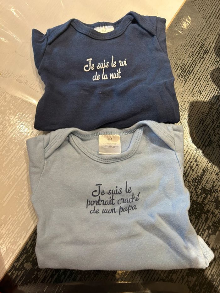 Lot de 5 bodies manches longues – Taille 6 mois