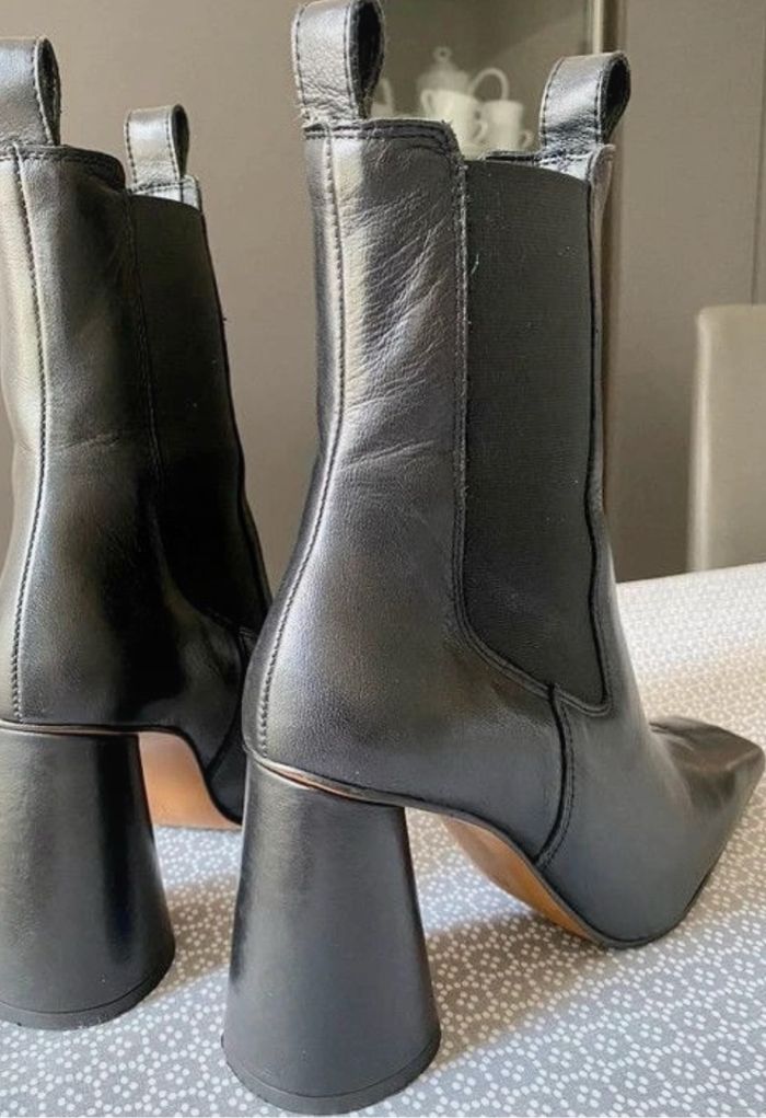 Jonak Bottines Bandola neuves – talons hauts noirs – Taille 37 - photo numéro 3