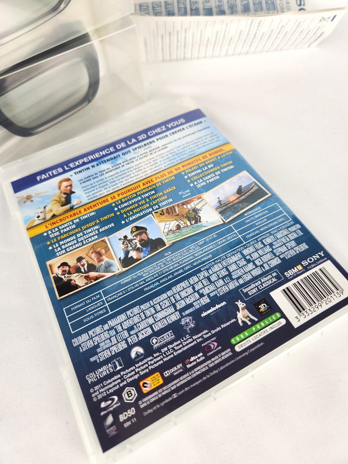Pack 3D SONY Blu-ray Tintin "Le Secret de la Licorne" + 3 Paires de Lunettes 3D Actives SONY - photo numéro 5