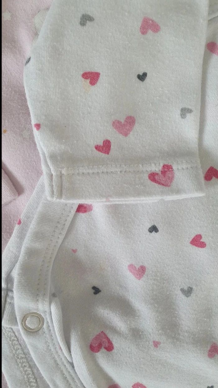 Lot de 6 bodies manches longues 68 cm - photo numéro 3