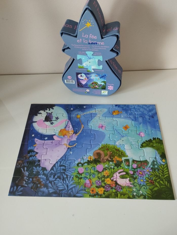 Puzzle la princesse et la licorne Djeco - photo numéro 4