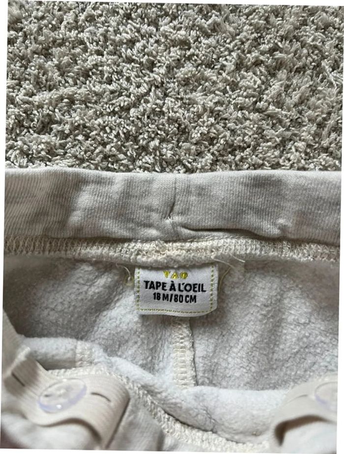 Pantalon beige Tape à l’œil taille 18 mois - photo numéro 3