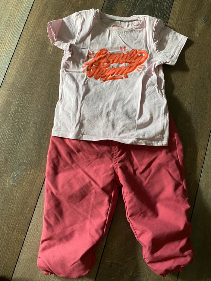 Ensemble fille 9 mois vertbaudet Family team