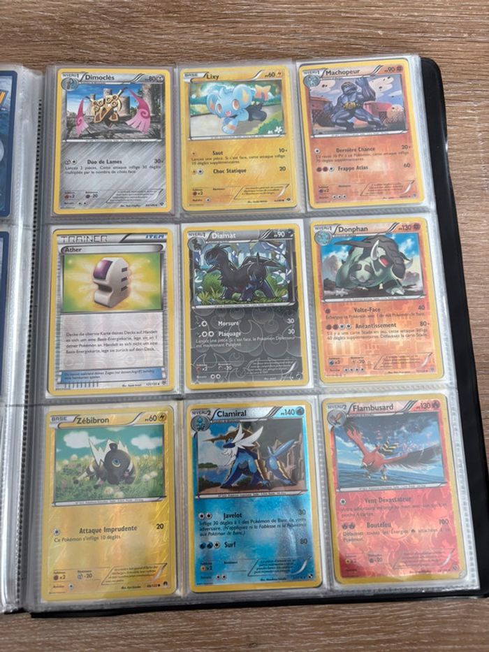 Cartes pokemon reverse ancienne noir blanc xy - photo numéro 11