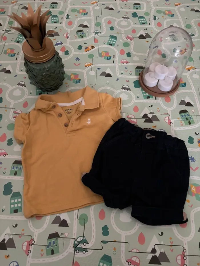 Ensemble short et polo Kiabi 6 mois