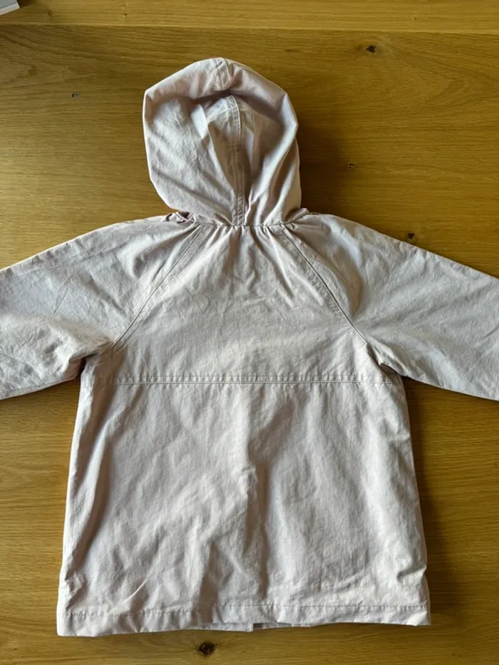 Veste à capuche / coupe-vent rose pâle NEUVE - Taille 4 Ans - photo numéro 8