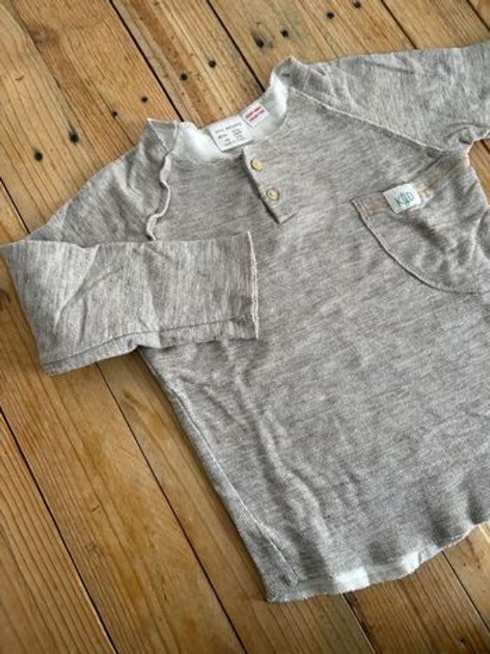 Maillot manche longue Zara boy 3/4 an - photo numéro 2