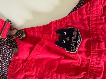 Salopette rouge catimini 