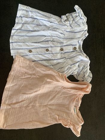 Lot de 2 t shirts 6 mois fille