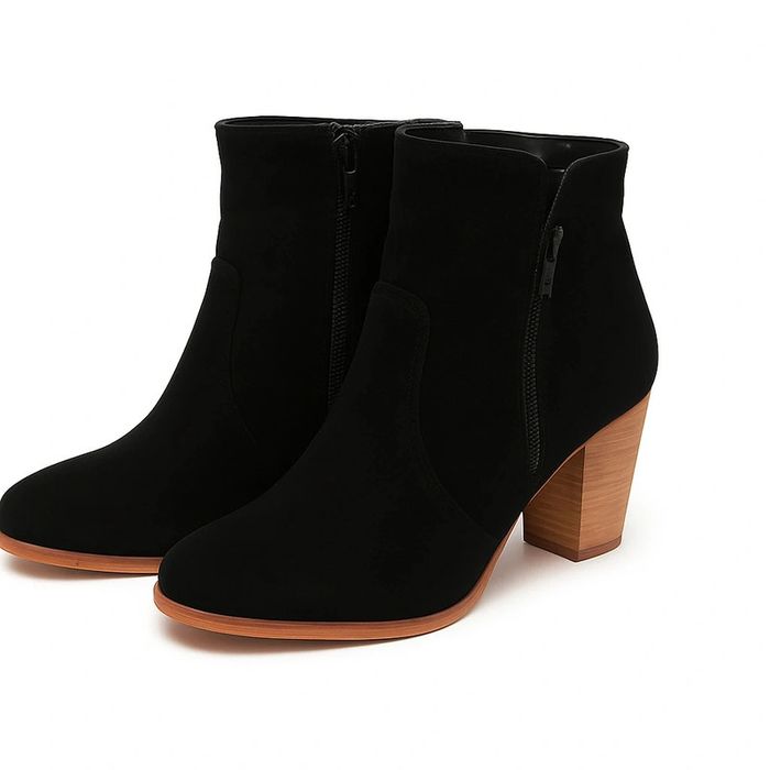 Bottines noires à talons