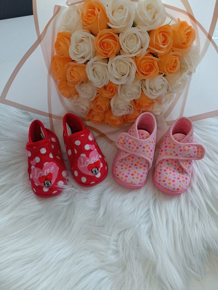 Lot chausson bébé fille taille 19