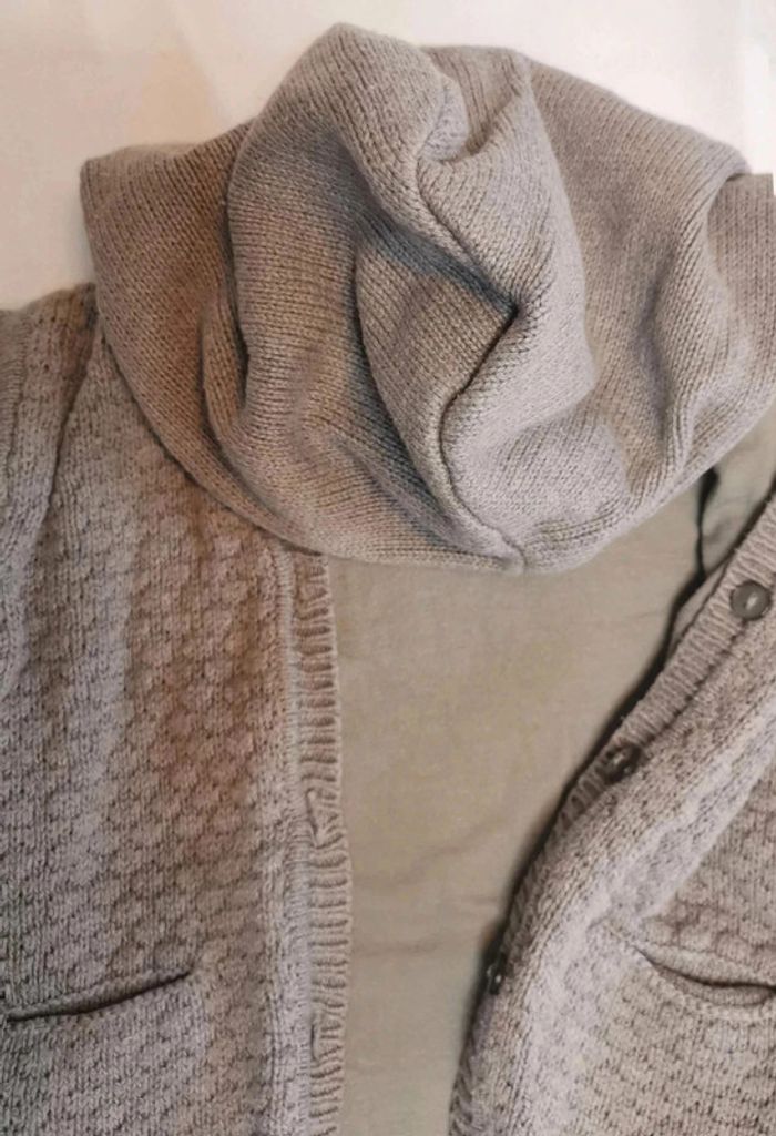 Gilet 👣  à  capuche chaud obaïbi 6mois/67cm - photo numéro 8