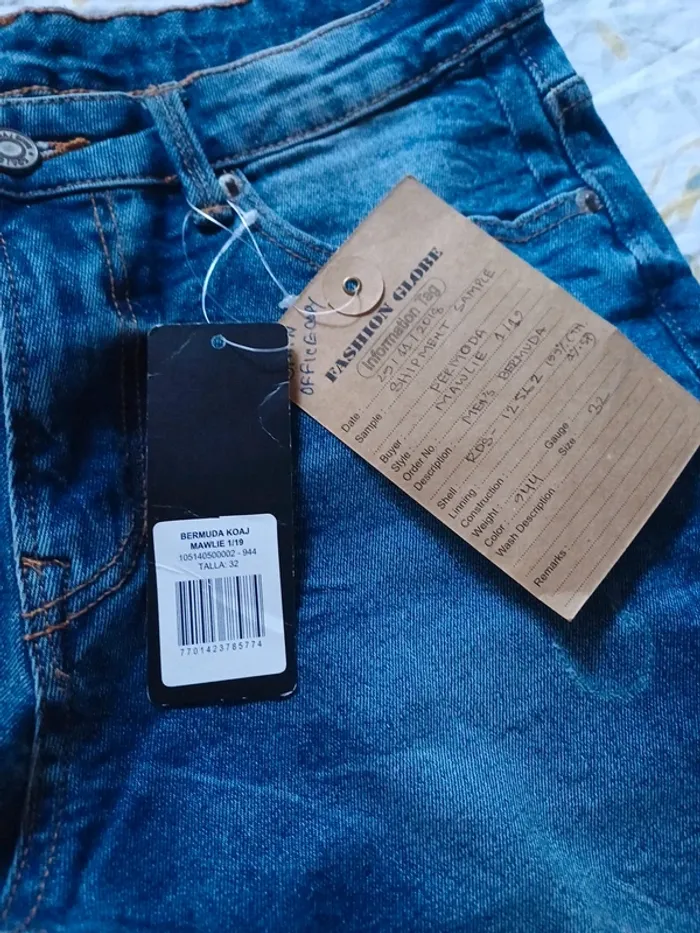 Bermuda KOAJ en jean homme NEUF en W32 - photo numéro 4