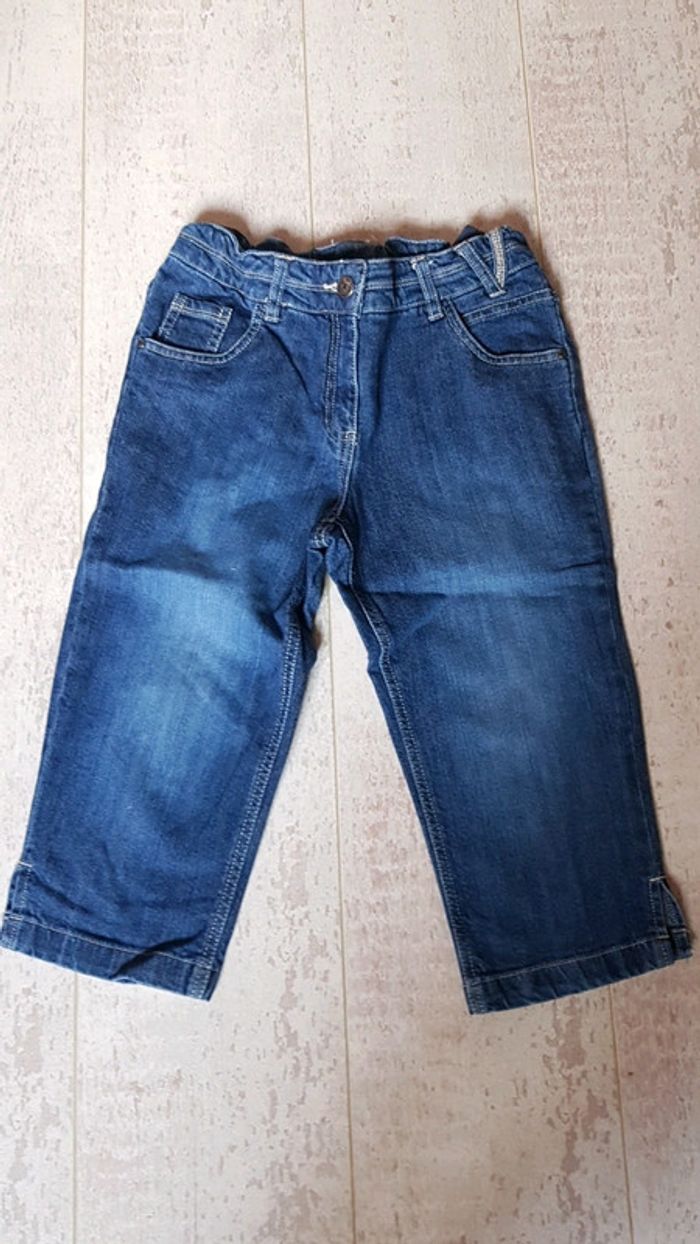 Pantacourt jean fille