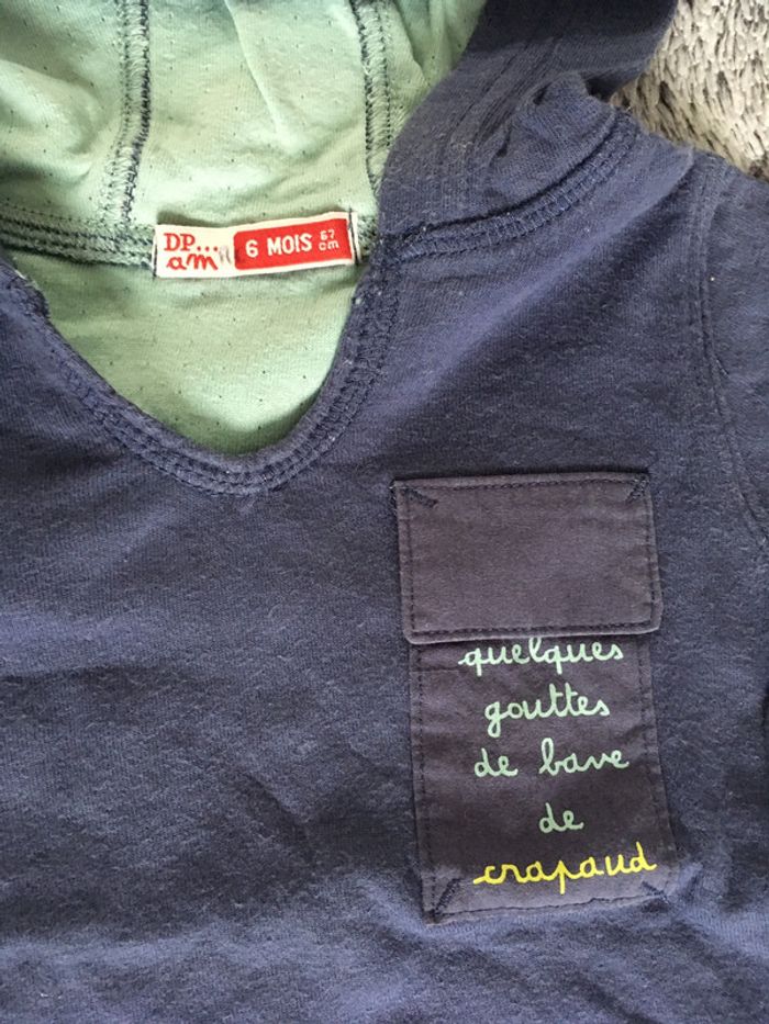 Teeshirt manches longues DPAM - 6 mois - photo numéro 3