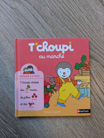 Livre T'choupi au marché très bon état