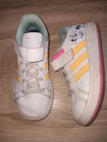 Baskets Adidas Enfant Disney, Jaune et Rose, 29