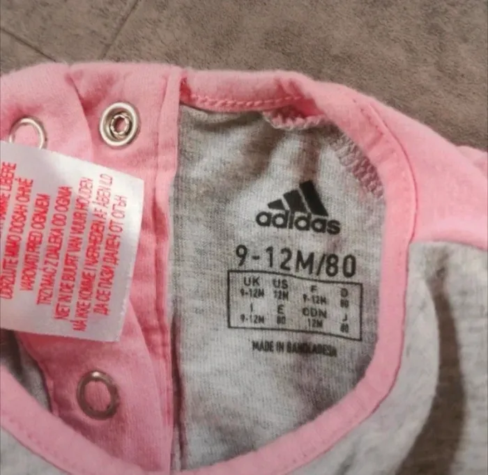 Ensemble short et débardeur bébé fille 9/12 mois Adidas NEUF - photo numéro 2