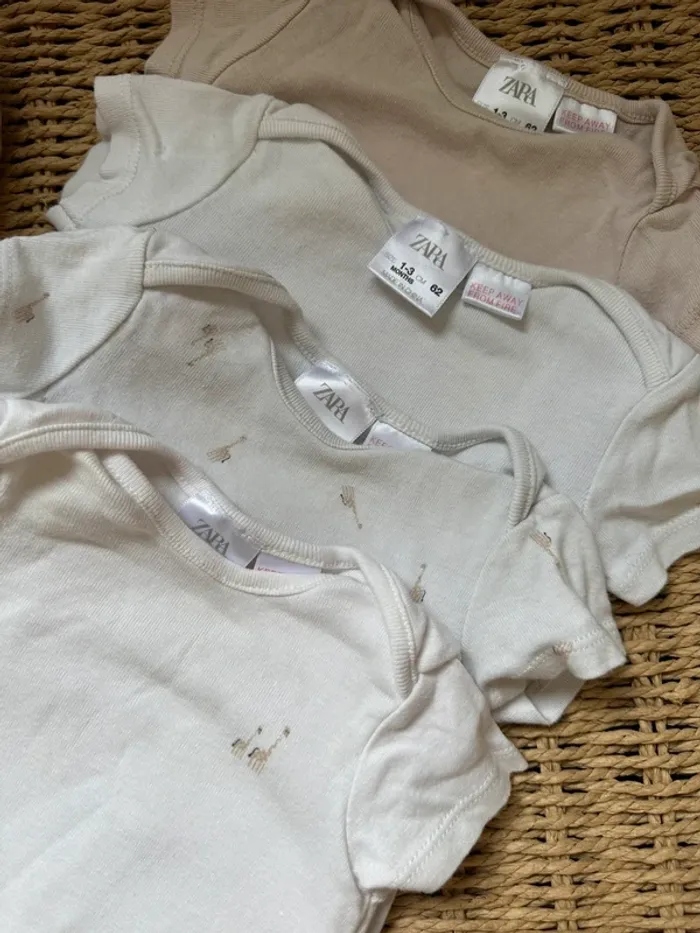 Lot de 4 body Zara - photo numéro 3